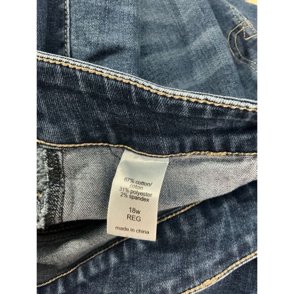 Maurices Womens Blue Denim Skinny Jeans Size 18W Regular Fit - Picture 6 of 6